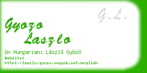 gyozo laszlo business card
