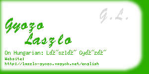 gyozo laszlo business card